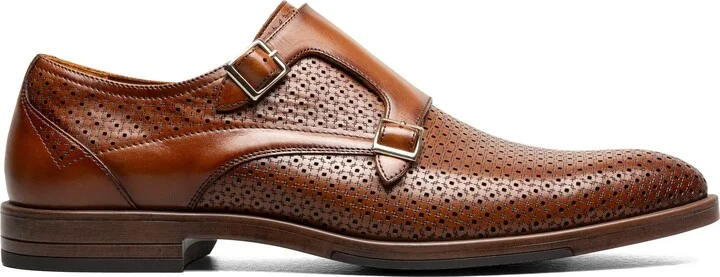 Arthur Perforated Double Monk Strap Shoe - Image 3