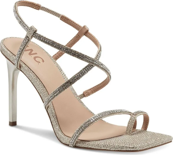 Arti Womens Strappy Open Toe Heels