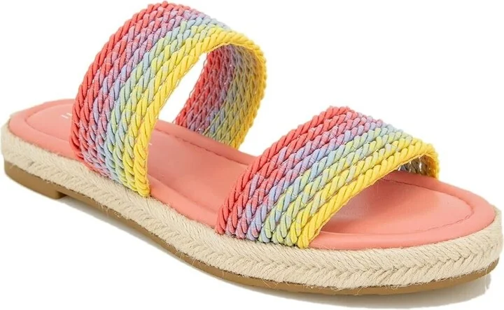 Arya E2ARY90 Sandals Women's US 8.5 Multicolor Open Toe Espadrille KHD744