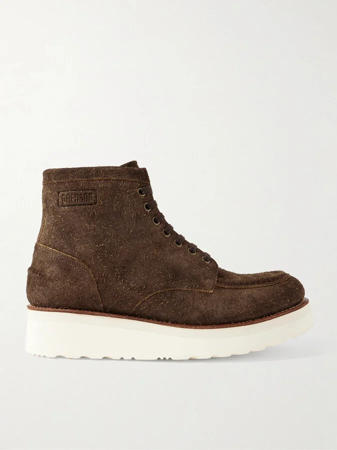 Asa Textured-Suede Boots