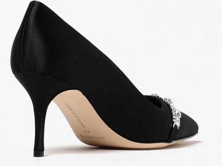 Asapump 70 Crystal-Embellished Satin Pumps - Image 2