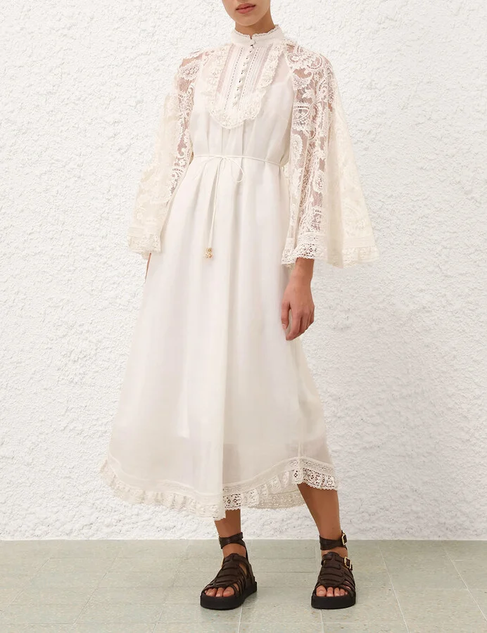 Ascension Lace Yoke Midi Dress - Image 2