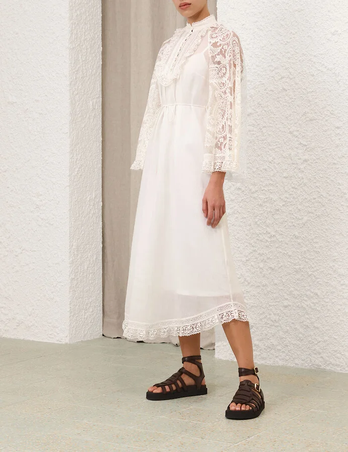 Ascension Lace Yoke Midi Dress - Image 3