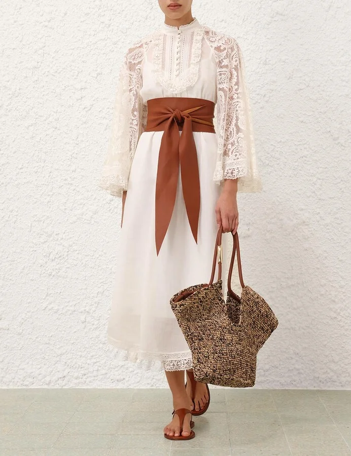 Ascension Lace Yoke Midi Dress - Image 8