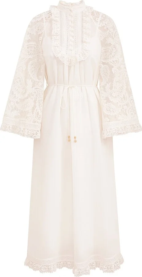 Ascension Lace Yoke Midi Dress