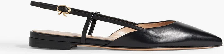 Ascent 05 leather slingback point-toe flats