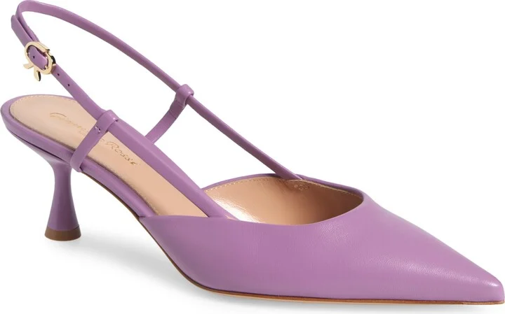 Ascent Pointed Toe Kitten Heel Slingback Pump