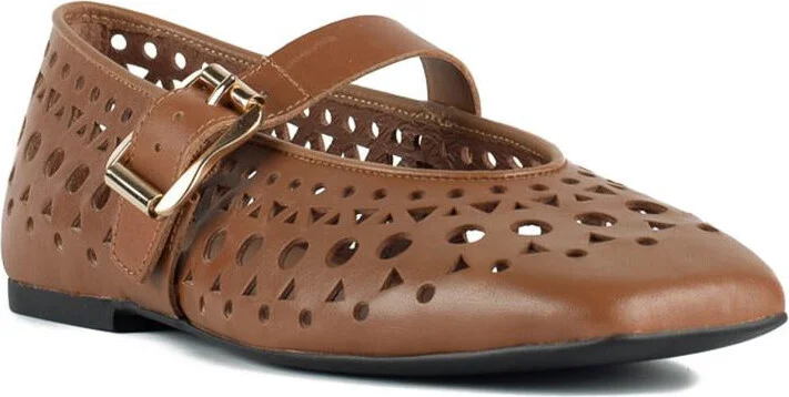 Ash Ballerina With Perforated Leather Upper - Image 3