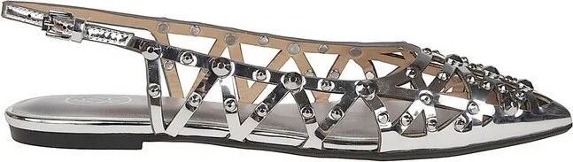 Ash Bazaar Slingback Stud Embellished Sandals