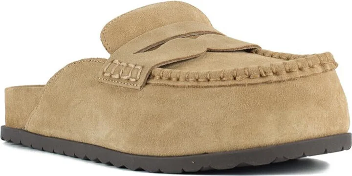 Ash Beige Suede Sabot - Image 3