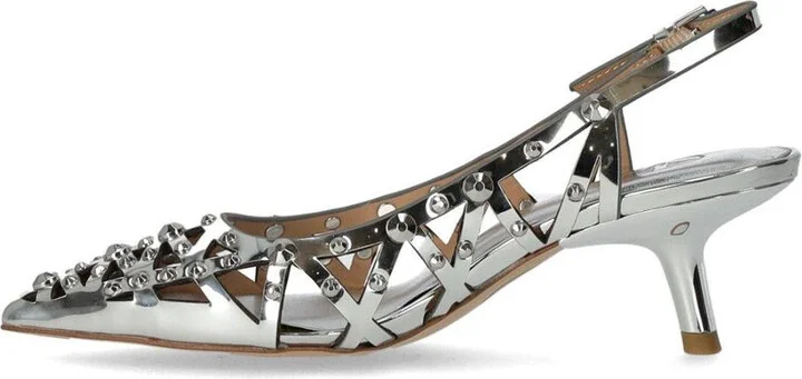 Ash Bizarre Silver Slingback Pump - Image 3