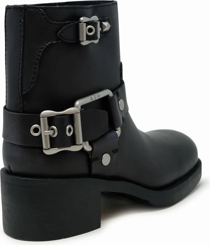 Ash Black Leather Boots - Image 2