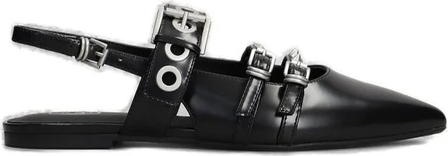 Ash Blondie Pointed-Toe Flat Sandals