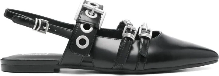 Ash Blondie Slingbacks In Calf Leather