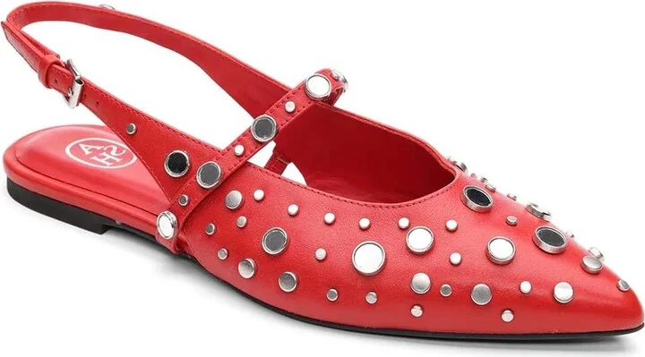 ASH Brenda Studded Slingback Ballet Flat-Women's Fashionable Comfortable Shoes with Chic Design