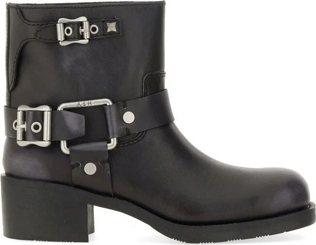 Ash Buckle-Detailed Boots