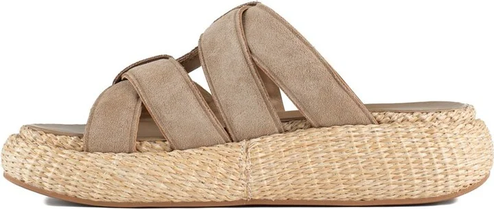 Ash High Suede And Raffia Slipper - Image 2
