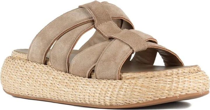 Ash High Suede And Raffia Slipper - Image 3
