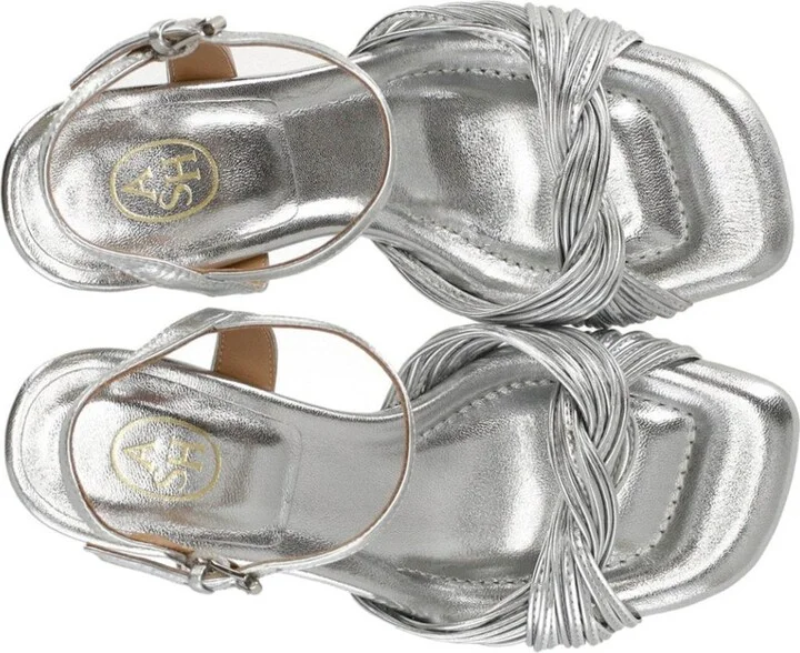 Ash Janis Silver Heeled Sandal - Image 5