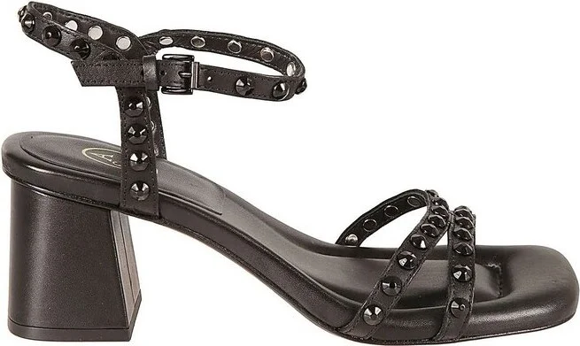 Ash Jody Bis Square-Toe Studded Sandals
