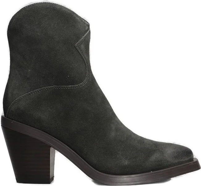 Ash Judy Texan Block Heel Ankle Boots