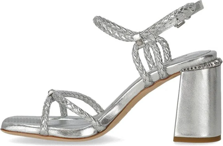 Ash Lola Bis Silver Heeled Sandal - Image 3