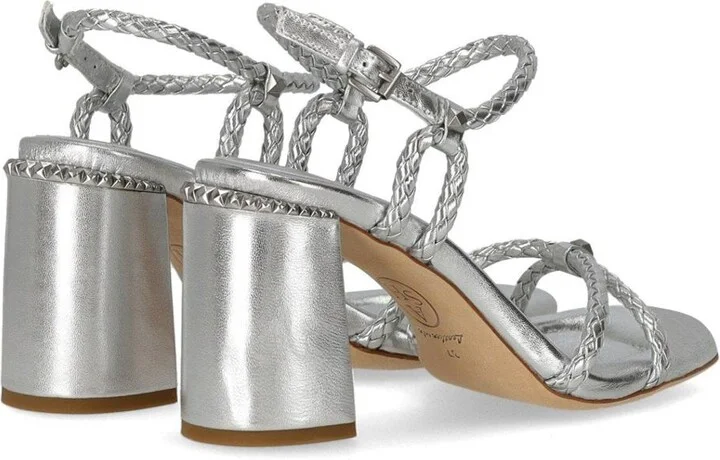 Ash Lola Bis Silver Heeled Sandal - Image 4