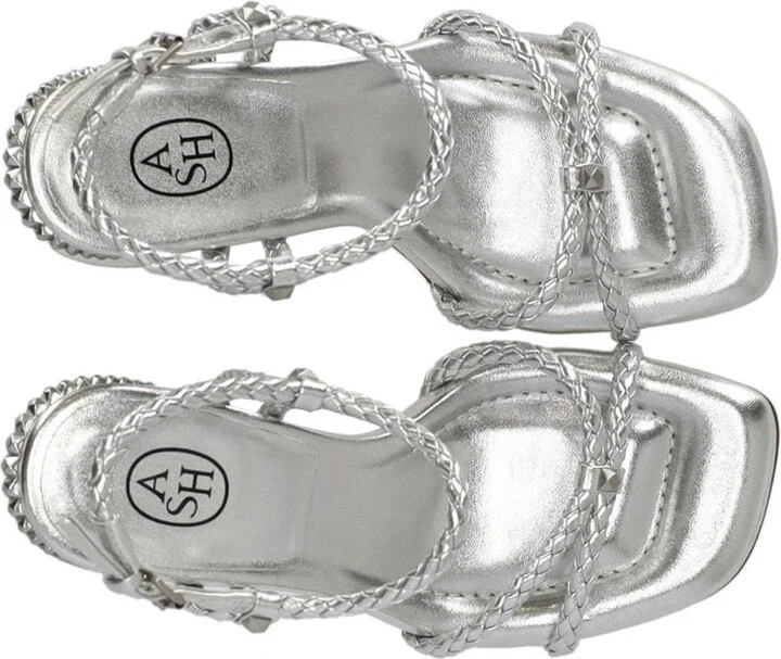 Ash Lola Bis Silver Heeled Sandal - Image 5