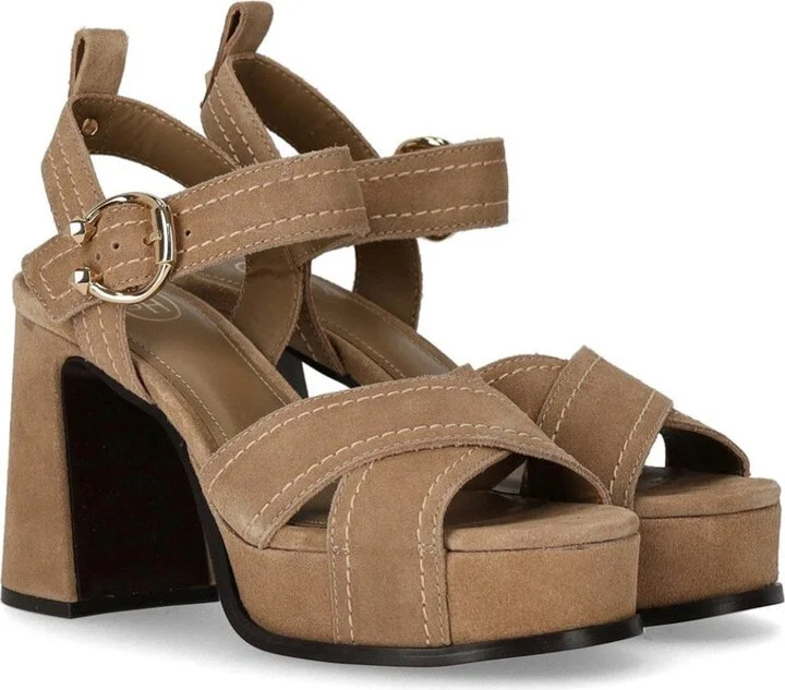 Ash Melany Beige Heeled Sandal - Image 2