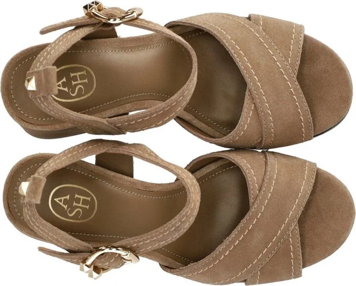 Ash Melany Beige Heeled Sandal - Image 5