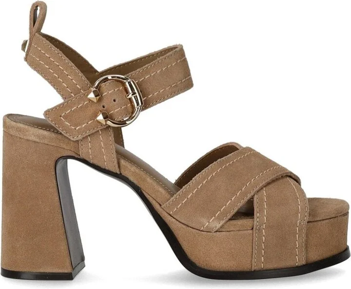 Ash Melany Beige Heeled Sandal