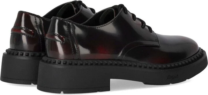 Ash Mercury Black/Burgundy Lace-Up Shoe - Image 4