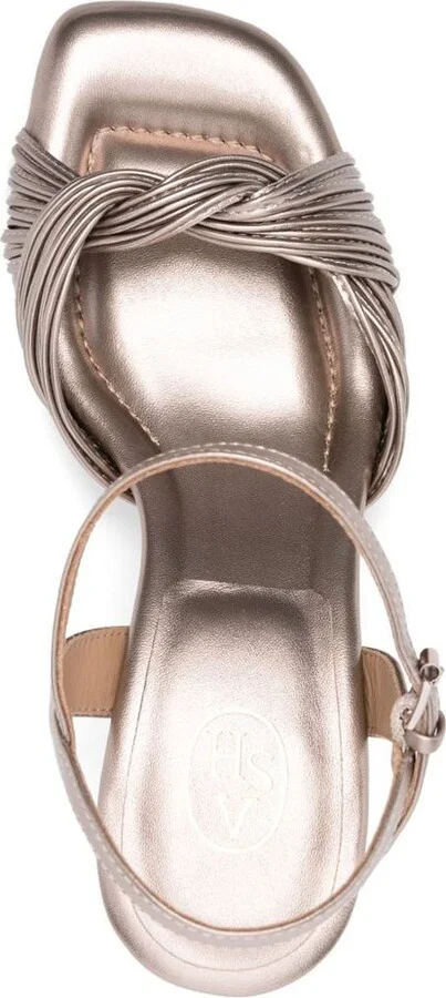 Ash Metal Light Brown Sandals - Image 2