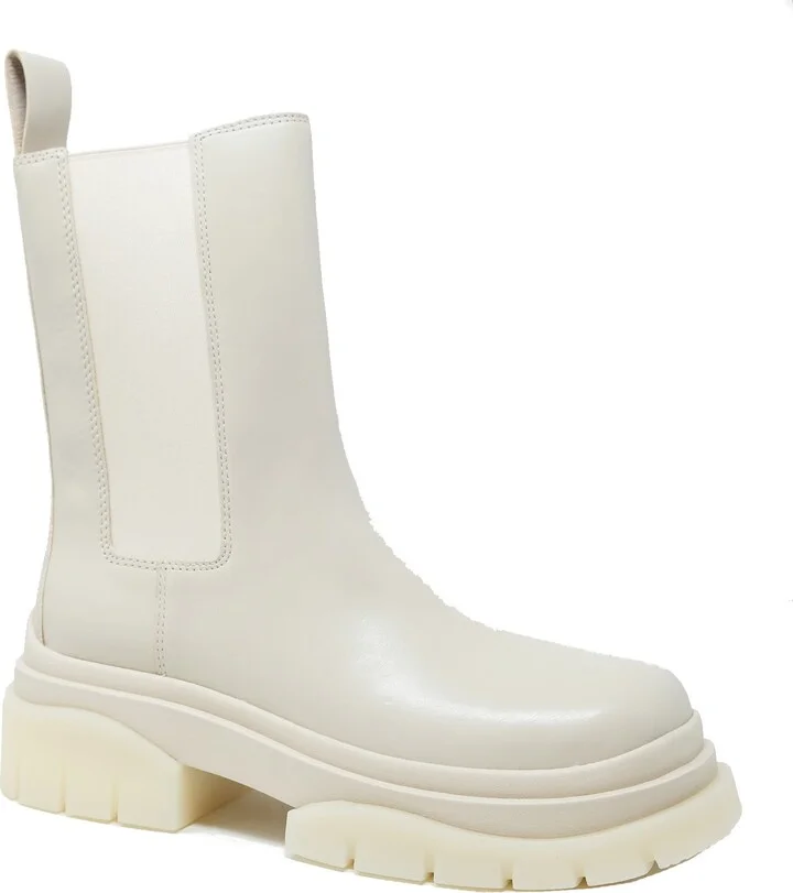 Ash Mustang Cream Ankle Boots - Image 2