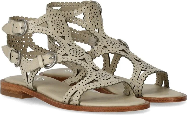 Ash Paprika Talc Flat Sandal - Image 2