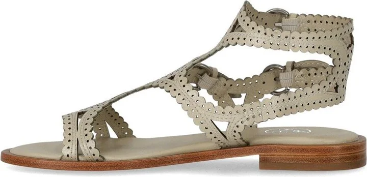 Ash Paprika Talc Flat Sandal - Image 3