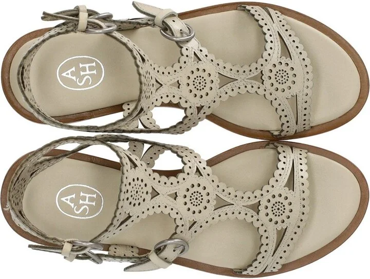 Ash Paprika Talc Flat Sandal - Image 5