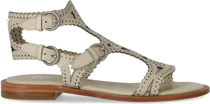 Ash Paprika Talc Flat Sandal