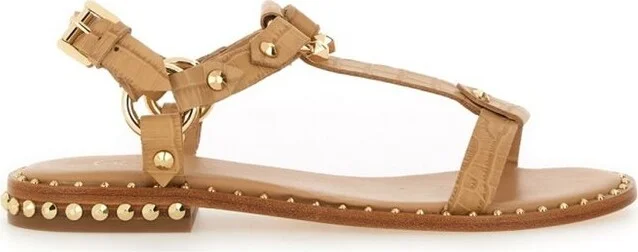 Ash Patsy Bis Printed Stud Embellished Flat Sandals