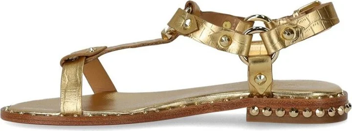 Ash Patsy Gold Flat Sandal - Image 3