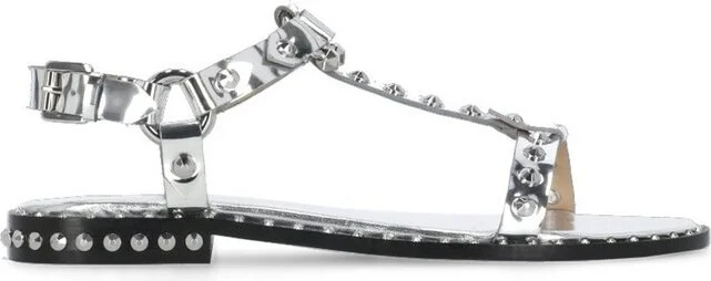 Ash Patsy Stud-Embellished Metallic Effect Sandals
