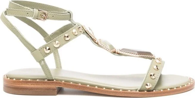 Ash Penny Studded Buckle Fastened Sandals