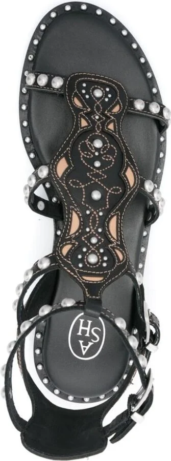 Ash Plaza Studded Leather Sandals - Image 3