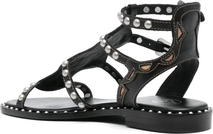 Ash Plaza Studded Leather Sandals - Image 4