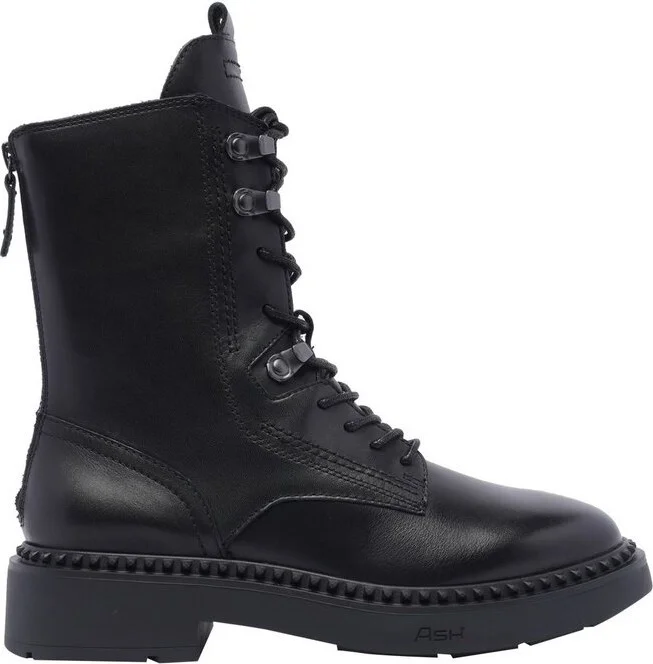 Ash Round Toe Lace-Up Boots