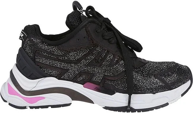 Ash Round Toe Lace-Up Sneakers