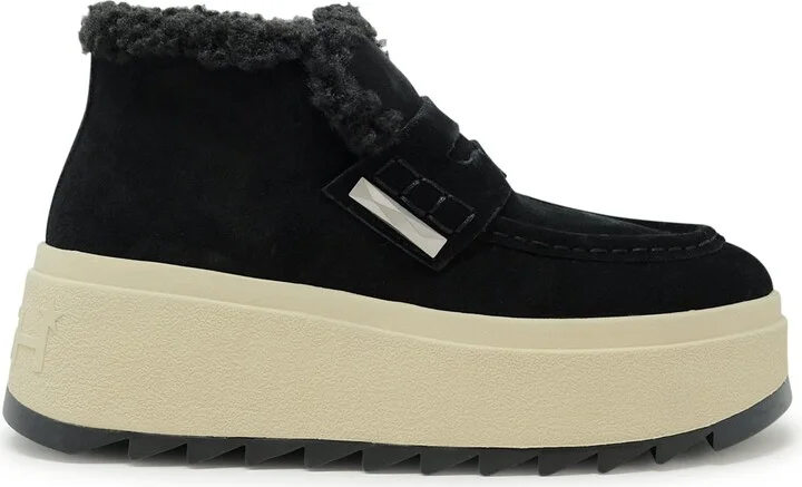 Ash Suede Fur Boots