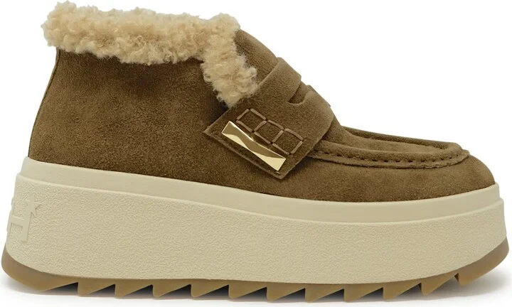 Ash Suede Fur Boots