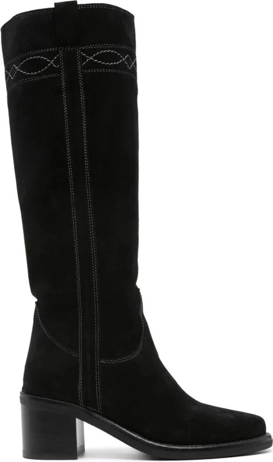 Ash Suede Leather Heel Boots