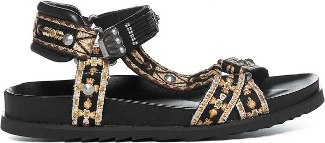 Ash Ugo Studded Touch-Strap Sandals